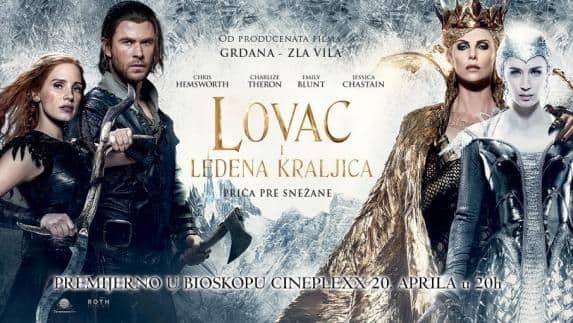 "Lovac i ledena kraljica" premijerno u Cineplexxu! "Lovac i ledena kraljica" premijerno u Cineplexxu!