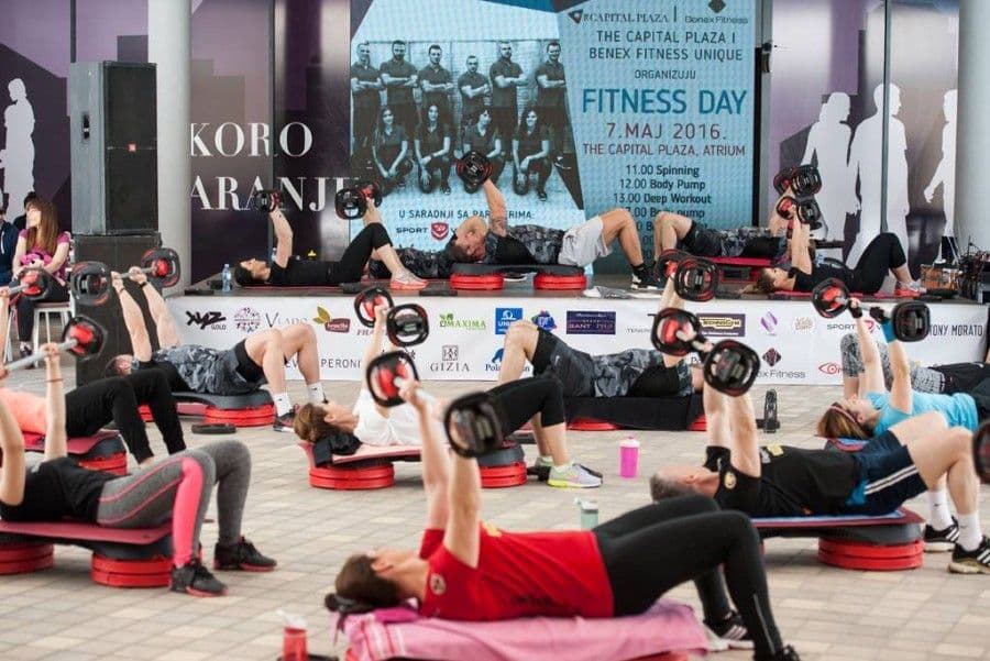 Njemački instruktor vodio Fitnes dan u Capital Plazi Njemački instruktor vodio Fitnes dan u Capital Plazi
