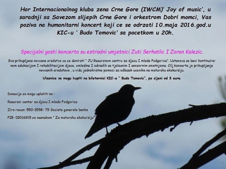 IWCM: Sjutra humanitarni koncert IWCM: Sjutra humanitarni koncert
