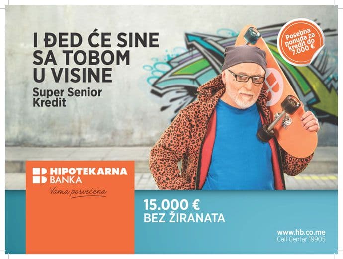 Hipotekarna banka: Kreditna linija za penzionere Hipotekarna banka: Kreditna linija za penzionere