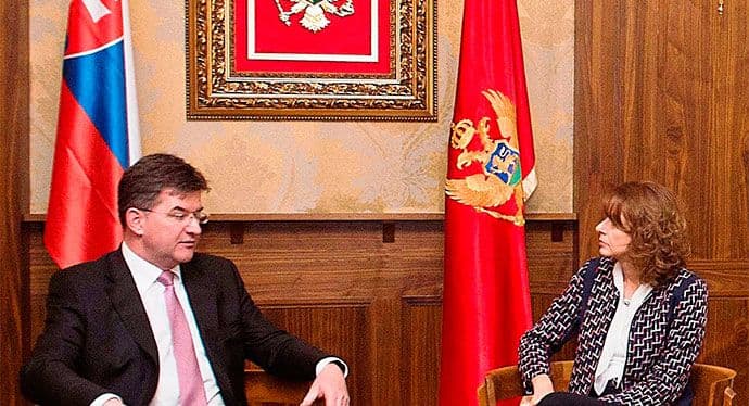 Pejanović-Đurišić - Lajčak: Saradnja Crne Gore i Slovačke sadržajna i kvalitetna Pejanović-Đurišić - Lajčak: Saradnja Crne Gore i Slovačke sadržajna i kvalitetna