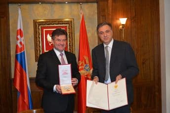 Vujanović uručio Lajčaku orden Crnogorske velike zvijezde