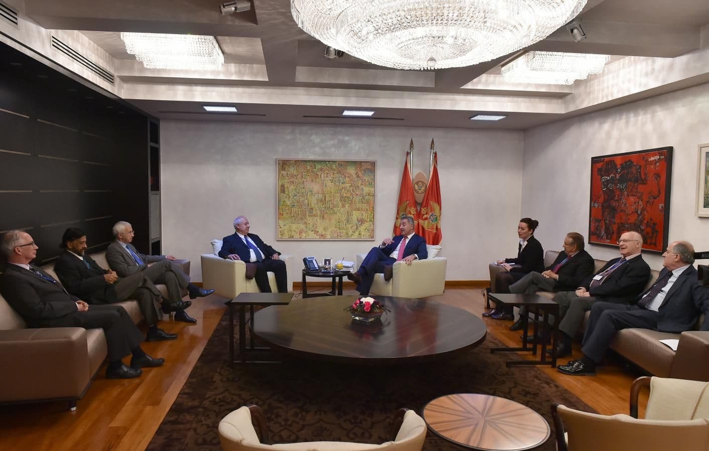 Đukanović sa svjetskim naučnicima Đukanović sa svjetskim naučnicima