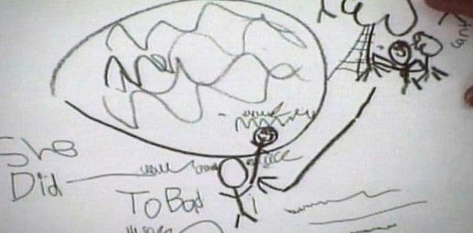 Dječak nacrtao crtež zbog kojeg je njegova mama završila na doživotnoj robiji Dječak nacrtao crtež zbog kojeg je njegova mama završila na doživotnoj robiji