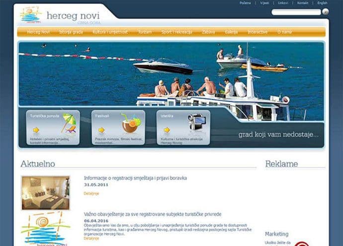 Sajt TO Herceg Novi najmanje posjećen u okruženju Sajt TO Herceg Novi najmanje posjećen u okruženju