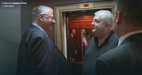 ŠEŠELJ: Ti si još živ?; ČANAK: A, ti si još na slobodi? ŠEŠELJ: Ti si još živ?; ČANAK: A, ti si još na slobodi?