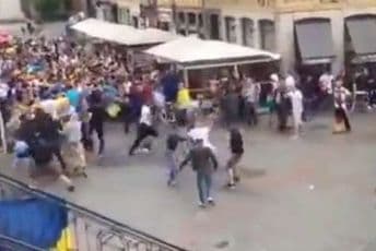VIDEO: Opet haos, tuča Njemaca i Ukrajinaca!
