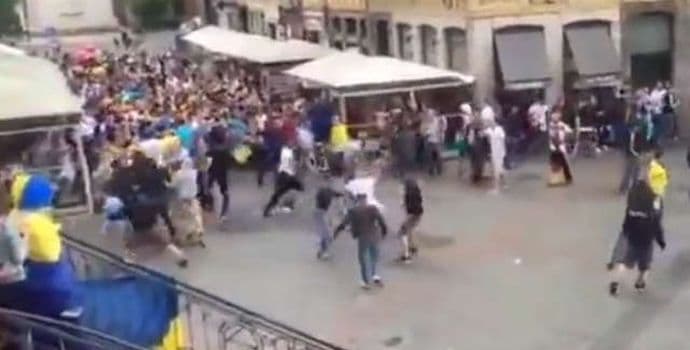 VIDEO: Opet haos, tuča Njemaca i Ukrajinaca! VIDEO: Opet haos, tuča Njemaca i Ukrajinaca!