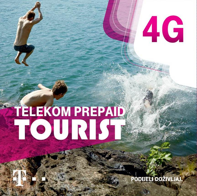 Novi Telekom prepaid Tourist paket sa najviše interneta Novi Telekom prepaid Tourist paket sa najviše interneta