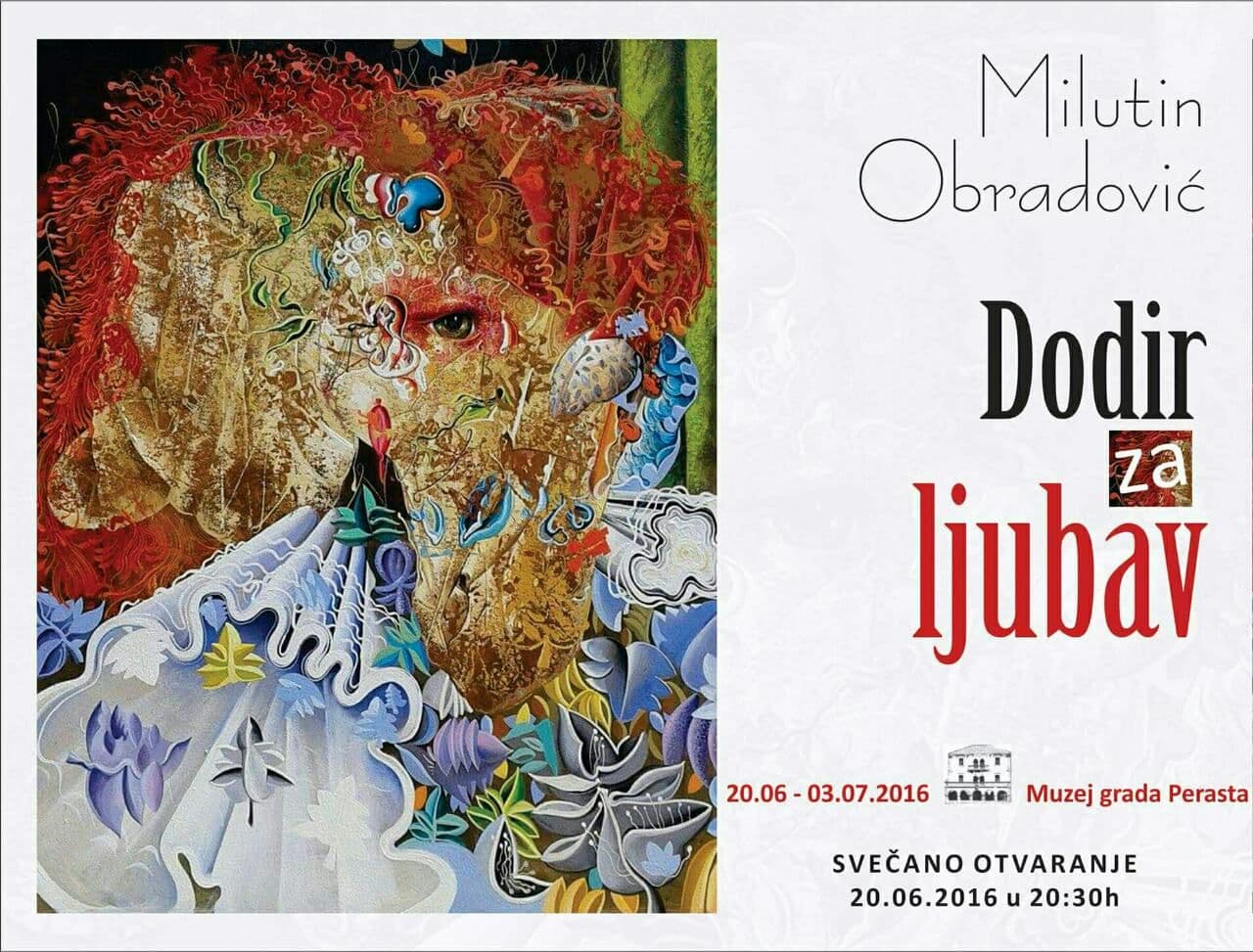 PERAST: Izložba slika Milutina Obradovića PERAST: Izložba slika Milutina Obradovića