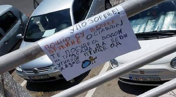 Humana poruka iz Herceg Novog osvaja društvene mreže Humana poruka iz Herceg Novog osvaja društvene mreže