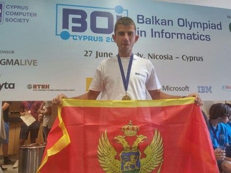 Velibor Došljak iz Berana osvojio bronzu na 24. Balkanskoj informatičkoj olimpijadi Velibor Došljak iz Berana osvojio bronzu na 24. Balkanskoj informatičkoj olimpijadi