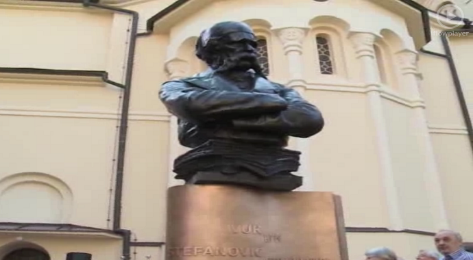 Bista Vuka Karadžića od danas u centru Ljubljane Bista Vuka Karadžića od danas u centru Ljubljane