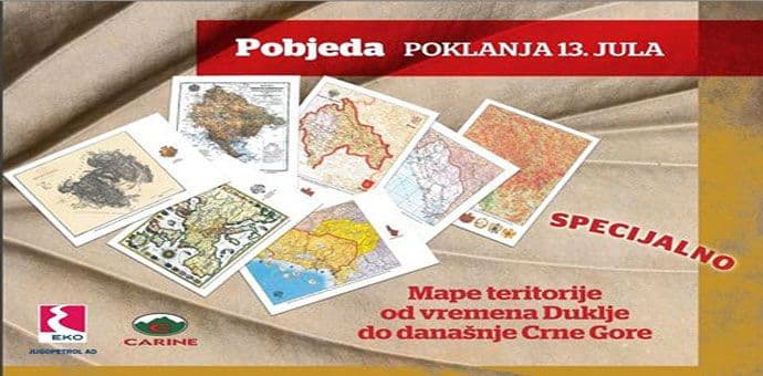 NAGRADNA IGRA: Postanite dobitnici vrijednog kompleta mapa Crne Gore NAGRADNA IGRA: Postanite dobitnici vrijednog kompleta mapa Crne Gore