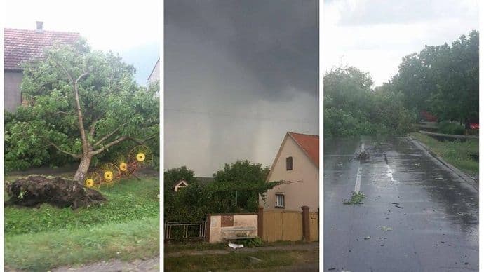 Snažno nevrijeme pogodilo Slavoniju Snažno nevrijeme pogodilo Slavoniju