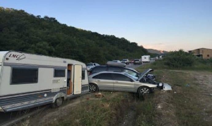 Sudar vozila na putu Kotor-Budva Sudar vozila na putu Kotor-Budva