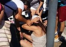 Taksi vozilom pokosio djevojku  Taksi vozilom pokosio djevojku