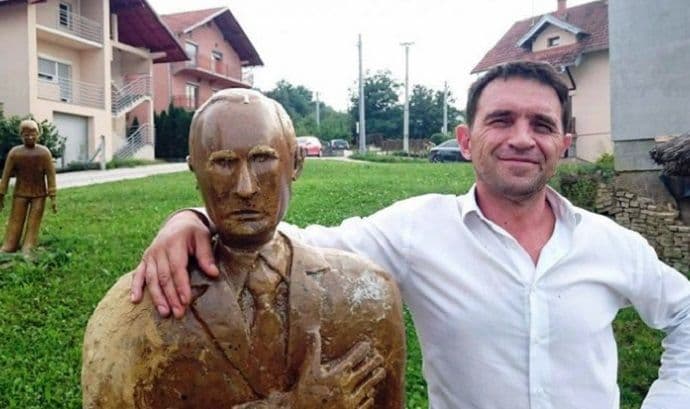 Stevo napravio Putina "od blata " Stevo napravio Putina "od blata "