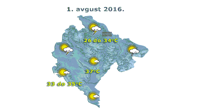 Nastavljaju se tropske temperature, uz moguće promjene Nastavljaju se tropske temperature, uz moguće promjene