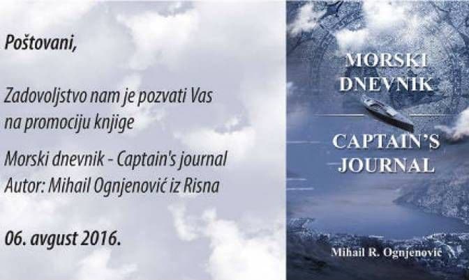 Sjutra promocija "Morskog dnevnika" Sjutra promocija "Morskog dnevnika"