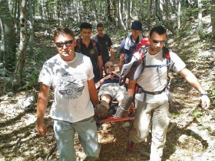 Herceg Novi: Njemački državljanin spašen na padinama Subre(FOTO) Herceg Novi: Njemački državljanin spašen na padinama Subre(FOTO)