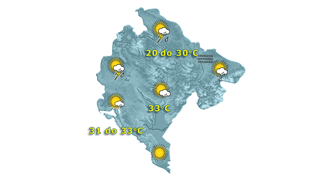 Na jugu sunčano, na sjeveru oblačno Na jugu sunčano, na sjeveru oblačno