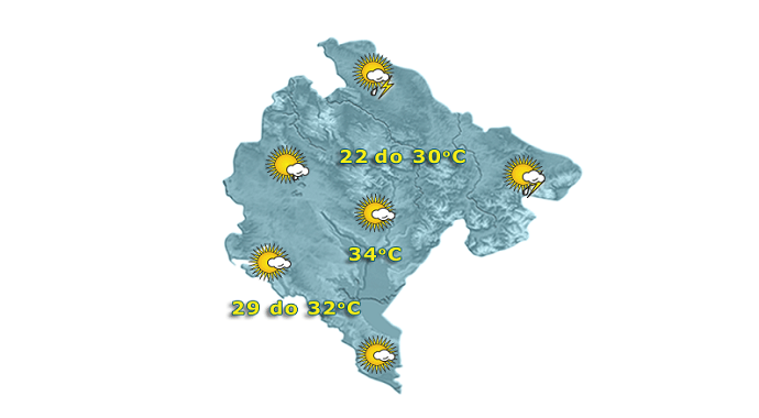 Pretežno sunčano, popodne uslovi za kratkotrajnu nestabilnost Pretežno sunčano, popodne uslovi za kratkotrajnu nestabilnost