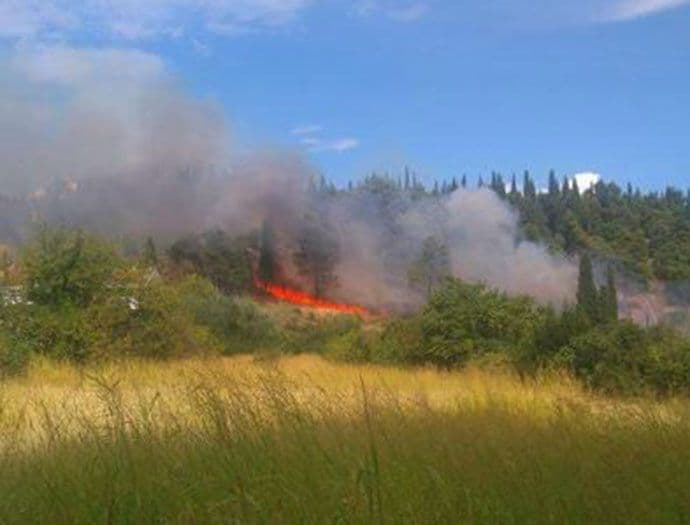 Požar na Ljuboviću: Trinaest vatrogasaca čuva brdo, jedna kuća ugrožena Požar na Ljuboviću: Trinaest vatrogasaca čuva brdo, jedna kuća ugrožena