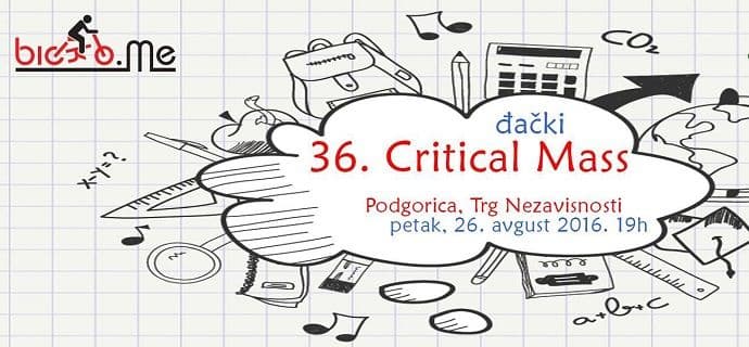 Critical mass posvećen đacima: U školu biciklima Critical mass posvećen đacima: U školu biciklima