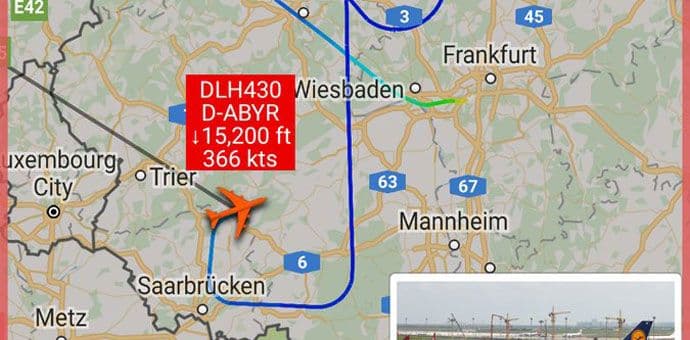 Avion "Lufthanze" prinudno se vratio u Frankfurt Avion "Lufthanze" prinudno se vratio u Frankfurt