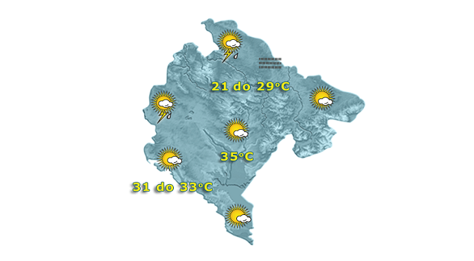 Evo kakvo nas vrijeme očekuje sjutra Evo kakvo nas vrijeme očekuje sjutra