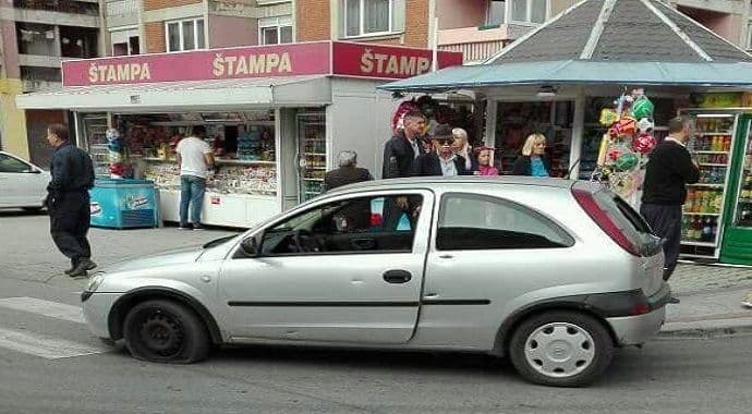 Pucnjava u Beranama, izrešetan automobil Pucnjava u Beranama, izrešetan automobil