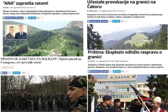 Srpski mediji šire dezinformacije: Raspisali se o „ratu“ na granici CG i Kosova Srpski mediji šire dezinformacije: Raspisali se o „ratu“ na granici CG i Kosova