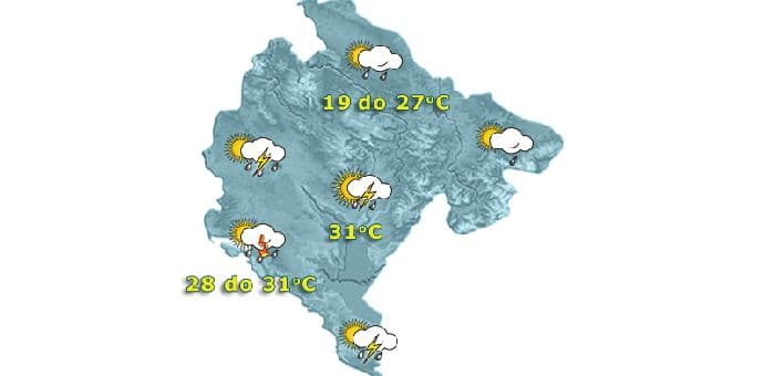 UPOZORENJE: Na primorju za sjutra dat narandžasti meteoalarm UPOZORENJE: Na primorju za sjutra dat narandžasti meteoalarm