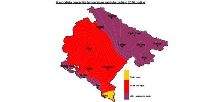 Pakleno ljeto 2016. u brojkama: U Podgorici 72 tropska dana, kiša potopila Ulcinj Pakleno ljeto 2016. u brojkama: U Podgorici 72 tropska dana, kiša potopila Ulcinj