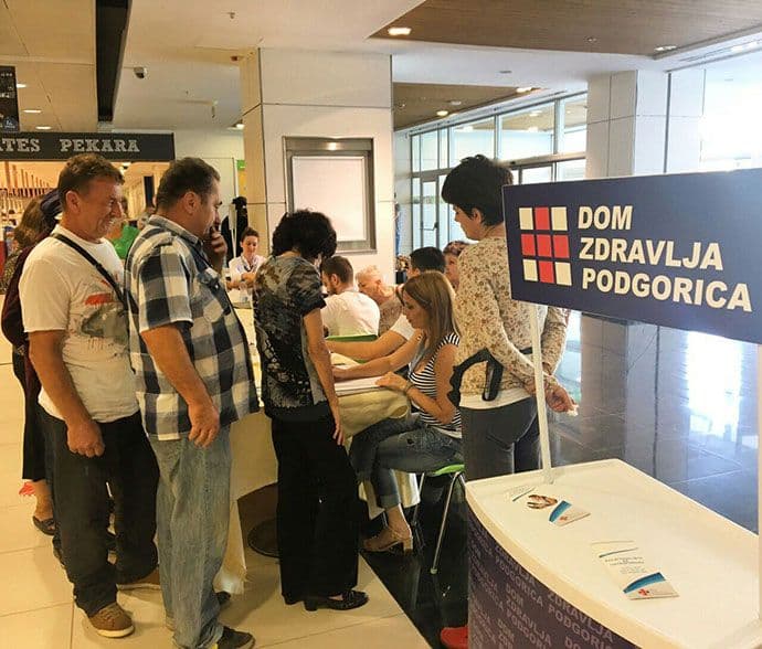 Dom zdravlja Podgorica obilježio Svjetski dan srca Dom zdravlja Podgorica obilježio Svjetski dan srca
