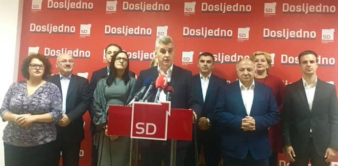 SD predstavio platformu za formiranje buduće vlasti SD predstavio platformu za formiranje buduće vlasti