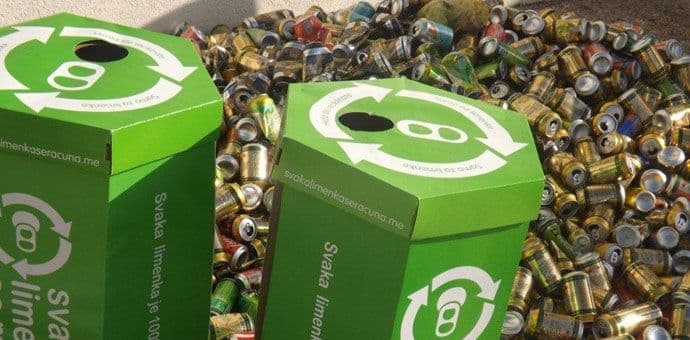 "Ozon": Sakupljeno više od dvije tone limenki za reciklažu "Ozon": Sakupljeno više od dvije tone limenki za reciklažu