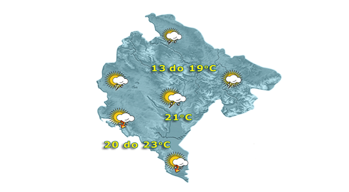 Evo kakvo nas vrijeme očekuje sjutra Evo kakvo nas vrijeme očekuje sjutra