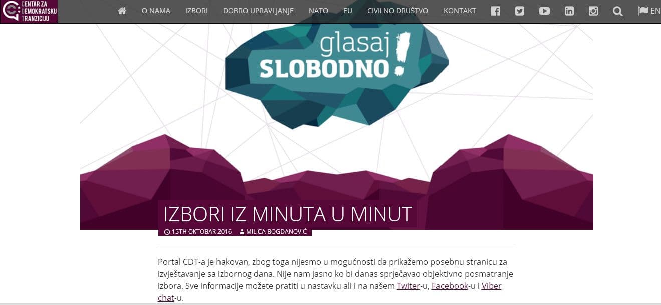 CDT osudio blokadu internet servisa CDT osudio blokadu internet servisa
