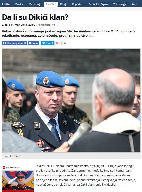 Ko je uhapšeni Bratislav Dikić: Optužbe za kriminal, ultradesničar, antinatovac Ko je uhapšeni Bratislav Dikić: Optužbe za kriminal, ultradesničar, antinatovac