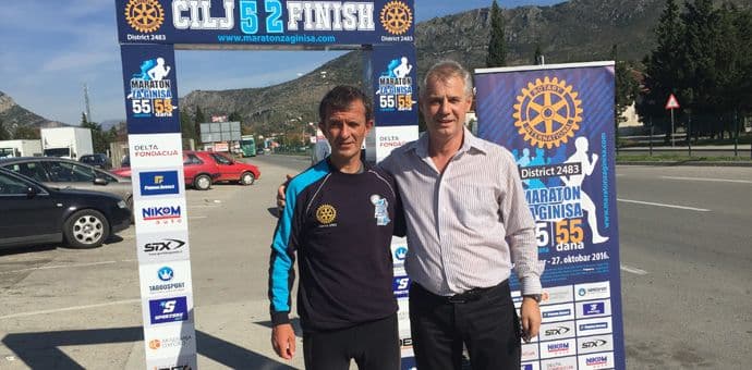 Humanitarna akcija Rotari kluba PG: "55 maratona za 55 dana" Humanitarna akcija Rotari kluba PG: "55 maratona za 55 dana"