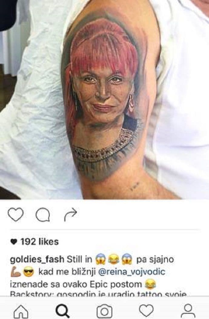 Istetovirao lik folk pjevačice kako bi se osvetio bivšoj ženi Istetovirao lik folk pjevačice kako bi se osvetio bivšoj ženi