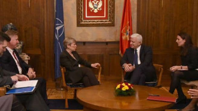 Zamjenica generalnog sekretara NATO-a Rouz Gotemeler kod Markovića Zamjenica generalnog sekretara NATO-a Rouz Gotemeler kod Markovića