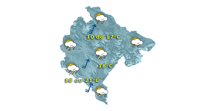 Evo kada nas očekuju prestanak intezivnih padavina Evo kada nas očekuju prestanak intezivnih padavina