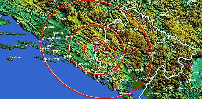 ZHMSCG: Zemljotres od 3,9 Rihtera na granici sa BiH ZHMSCG: Zemljotres od 3,9 Rihtera na granici sa BiH