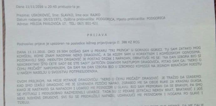 PzP: Aktivisti DPS-a napali našeg člana PzP: Aktivisti DPS-a napali našeg člana