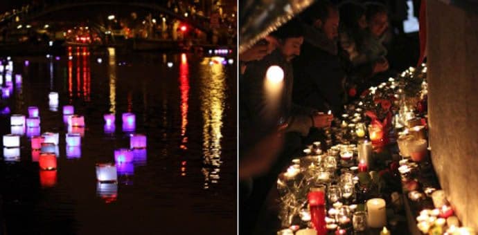 Stotine fenjera u znak sjećanja na žrtve napada u Parizu Stotine fenjera u znak sjećanja na žrtve napada u Parizu