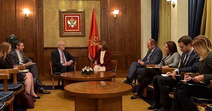 Susret ministra Pejanović Đurišić i predstavnika Atlantskog savjeta SAD Susret ministra Pejanović Đurišić i predstavnika Atlantskog savjeta SAD