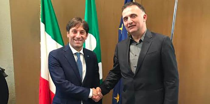 Milić u Milanu sa predsjednikom Lombardije Milić u Milanu sa predsjednikom Lombardije